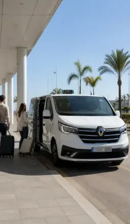 Cliente resolviendo dudas antes de reservar un taxi en Gandía