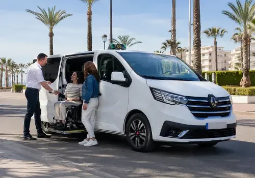 Taxi accesible en Gandía para usuarios en silla de ruedas